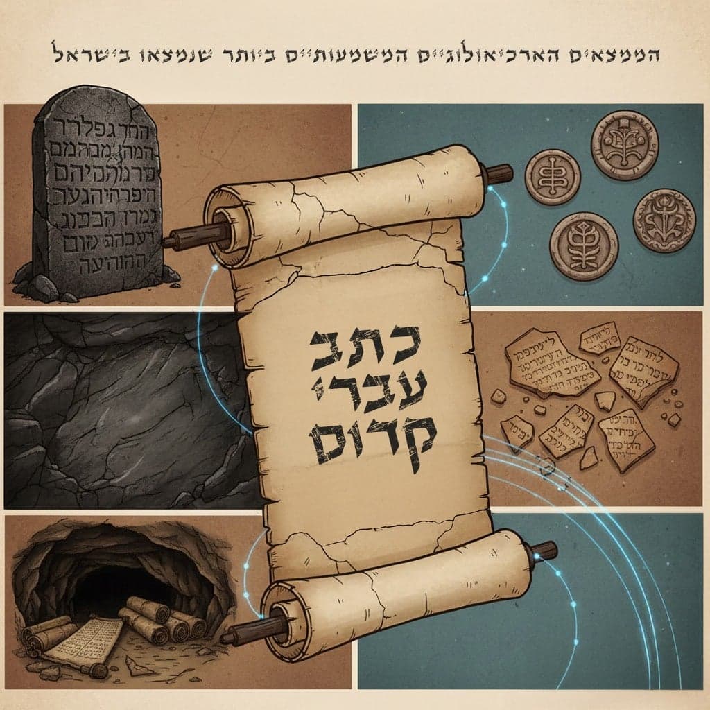 כתב עברי קדום – הממצאים הארכיאולוגיים המשמעותיים ביותר שנמצאו בישראל