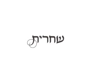לוגו שתחריד - עיצוב טיפוגרפי בעברית עם אלמנט דקורטיבי