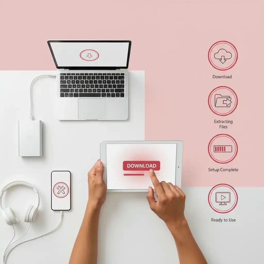 תהליך ההורדה וההתקנה ב-5 שלבים