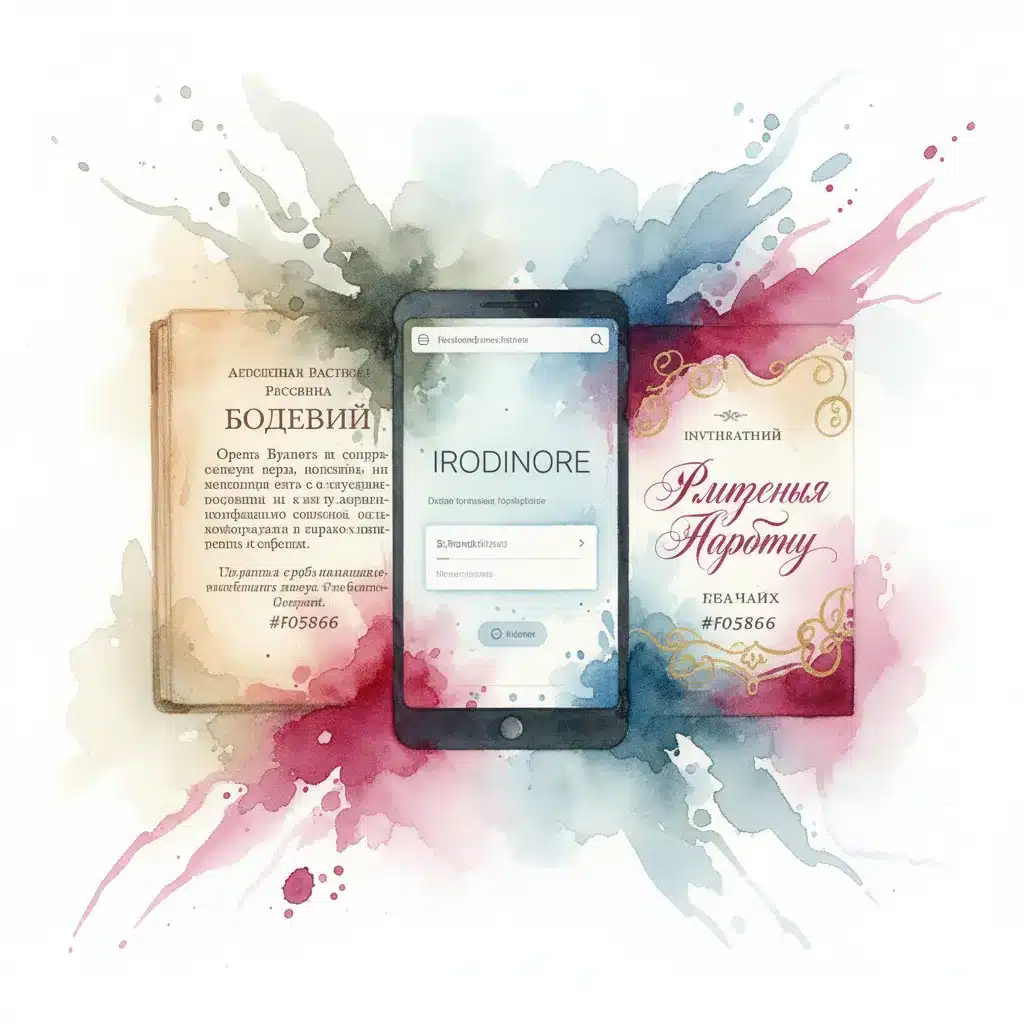 הסוגים העיקריים של פונטים ברוסית ומתי להשתמש בכל אחד