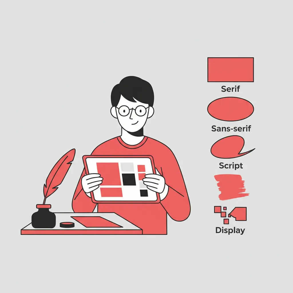 ארבע משפחות הפונטים באנגלית - מדריך מקיף