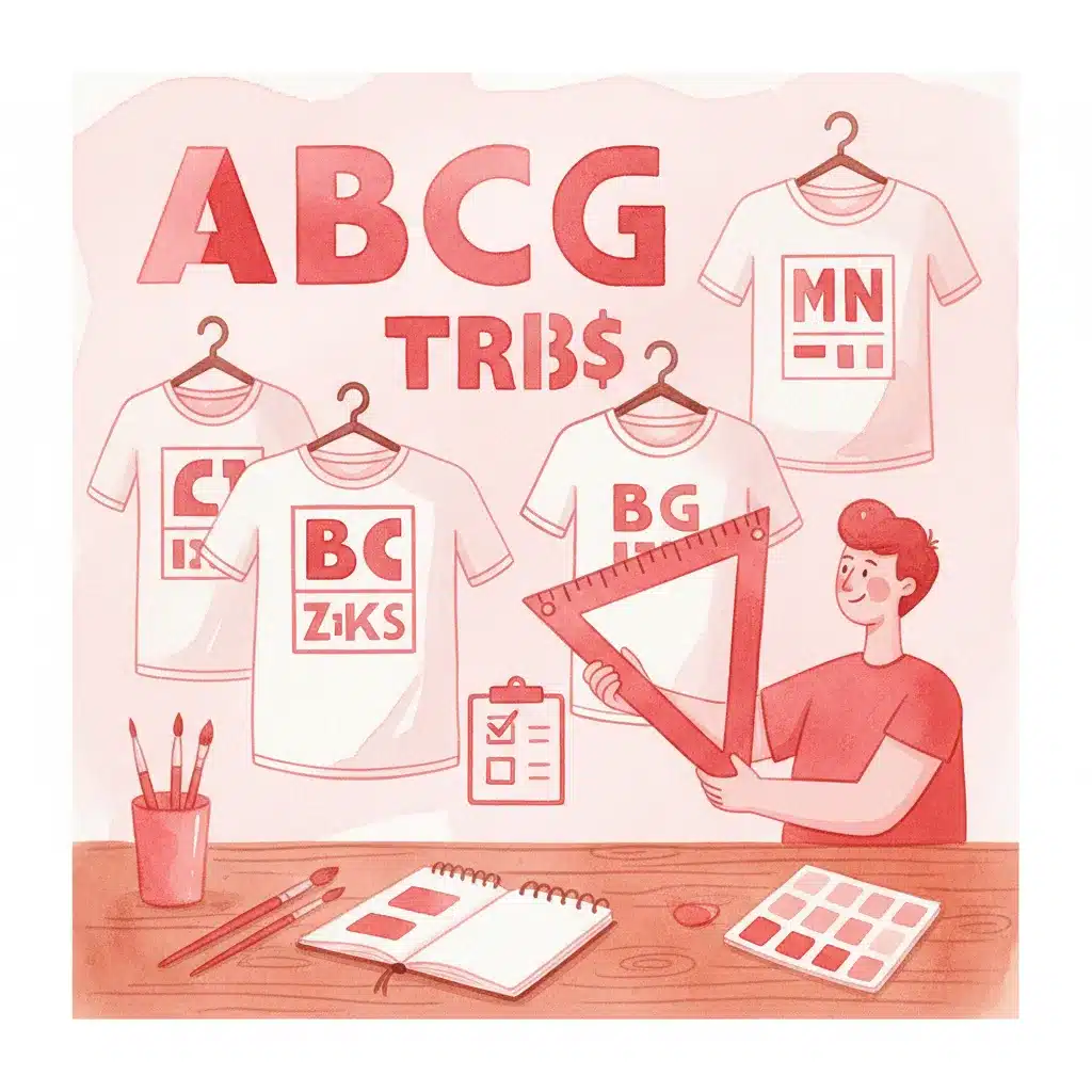 טיפים פרקטיים לבחירת פונטים לחולצות - צ׳ק-ליסט מלא