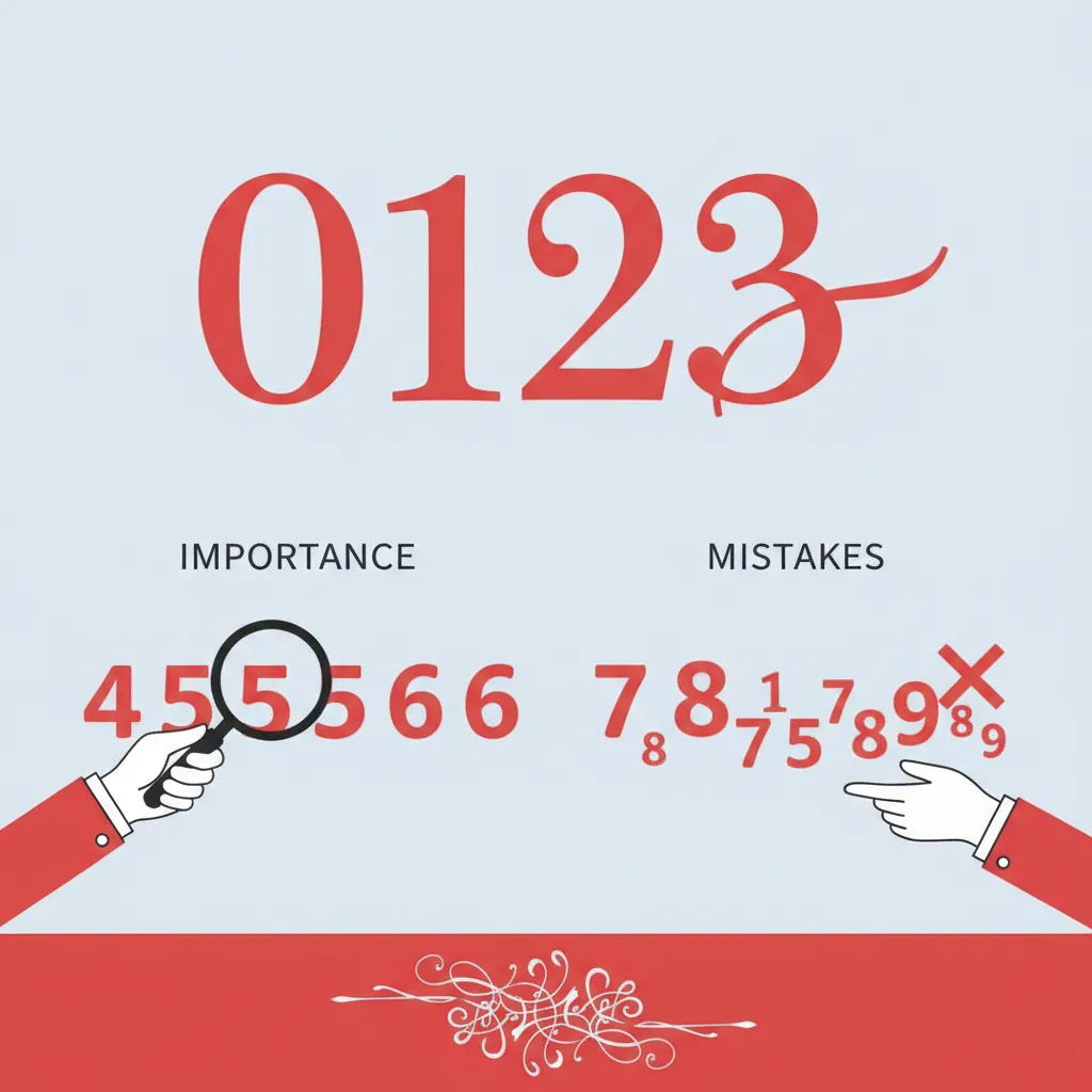 פונטים של מספרים המשדרגים עיצובים